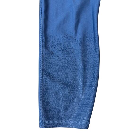 Under Armour Navy Blue Compression Athletic Leggings Women’s Large L Pockets EUC - Picture 3 of 7